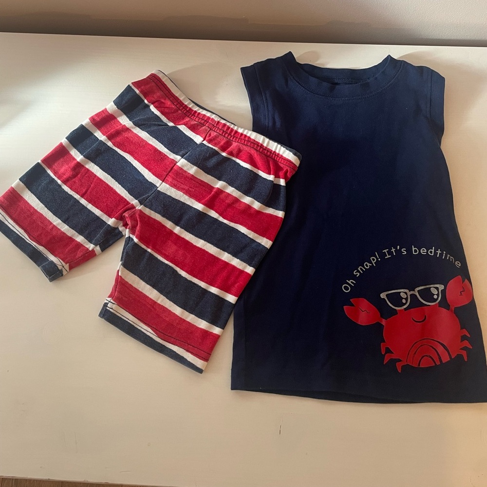 Carters Crab Pajama Set 4T